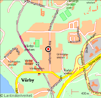Map of Vårby Gård