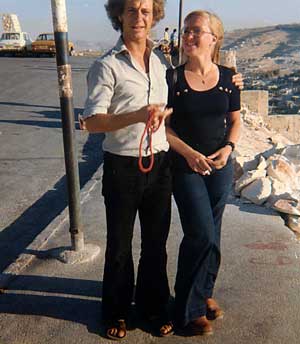 Tedy and Nini in Jerusalem, July 1974