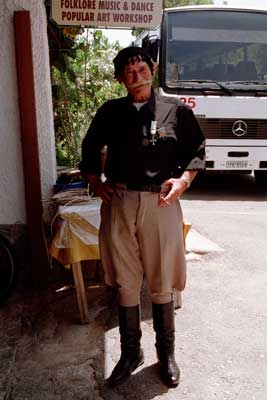 Cretan man in tradional garb