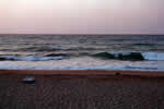 Beach below hotel in the evening