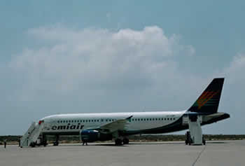 Airplane Karpathos airport