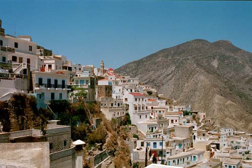 Olympos Town. Karpathos, Greece
