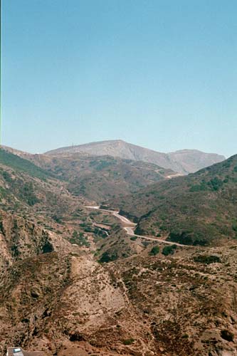 Road to and from Olympos