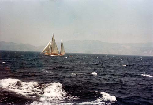 View from the boat on the trip back to Kos from Rhodos