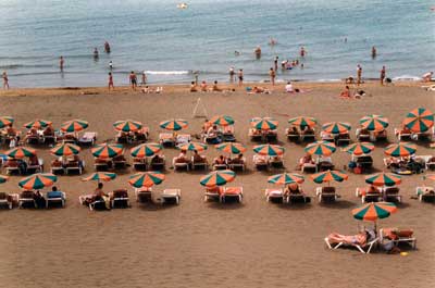 Puerto del Carmen, Lanzarote, the beach
