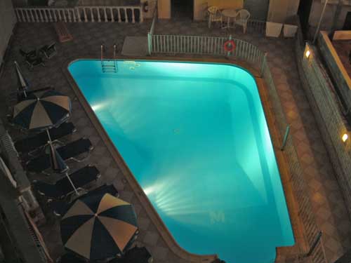 Villa Andonis pool atnight, Parga, Greece