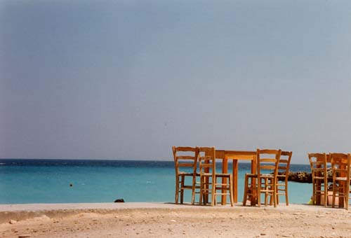 Beach restaurant in Kokkari, Samos