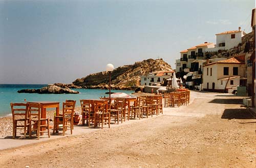 Beach restaurant in Kokkari, Samos
