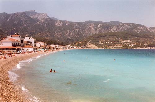 Kokkari beach at Samos