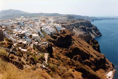 Santorini town