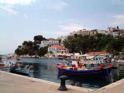 old harbor, skiathos
