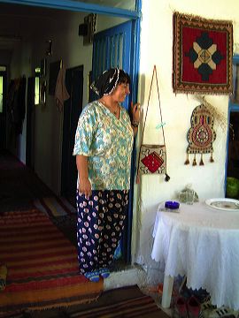 woman in turkish village
