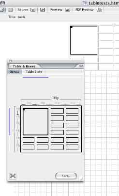 Merged tablecells