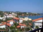 Skiathos, view of bay from balcony