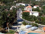 Skiathos, view of road from balcony