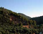 Skiathos, vie of mountains from balcony